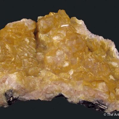 Cadmian and Cobaltian Smithsonite on Galena