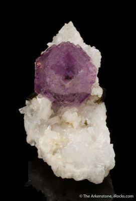 Fluorite (phantom) with Pyrite, Dolomite