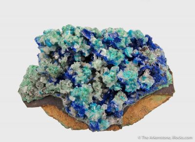 Linarite and Cerussite with Caledonite