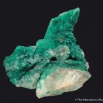Pseudomalachite on Quartz - KRB-59 - Cornwall - UK Mineral Specimen