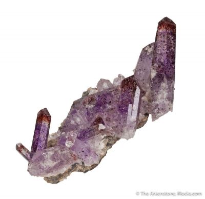 Amethyst with Hematite & Crocidolite inclusions
