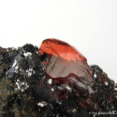 Rhodonite gem crystal in Galena
