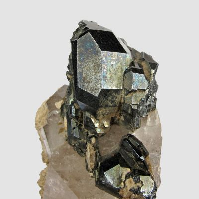 Cavernous Hematite on Quartz