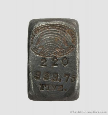 Silver ingot (Comstock Lode, from the 1800's)