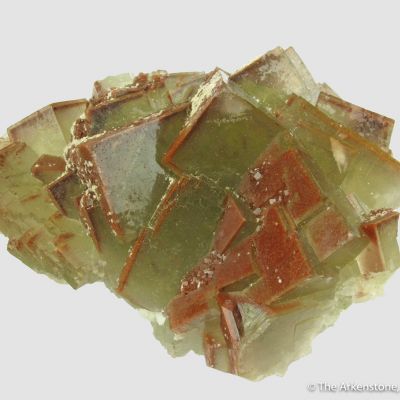 Fluorite with Hematite and Baryte- illustrated