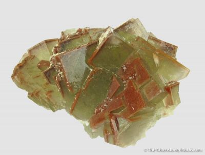 Fluorite with Hematite and Baryte- illustrated