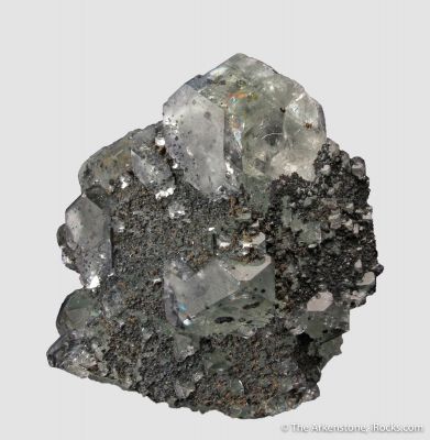 Jeanbandyite and Chalcocite on Fluorite 