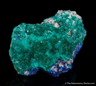 Dioptase with Linarite