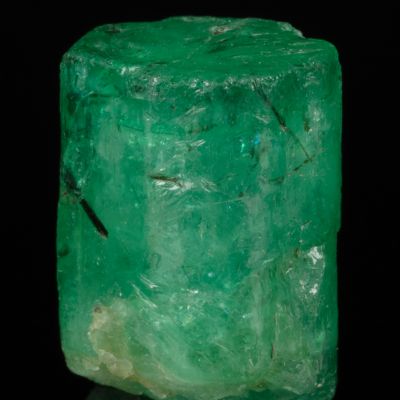Emerald with Schorl Tourmaline inclusions