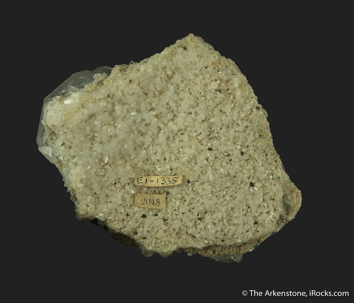 Calcite (fluorescent) on Quartz - KRF-02 - La Luz mine - Mexico Mineral ...