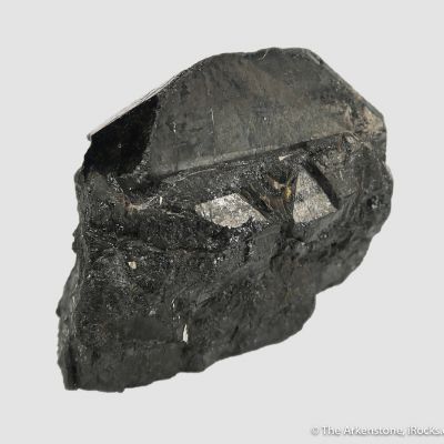 Wolframite with Arsenopyrite, Pyrite, and Muscovite, on Quartz ...