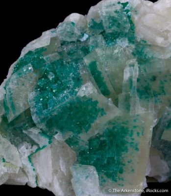 Calcite with Dioptase Inclusions