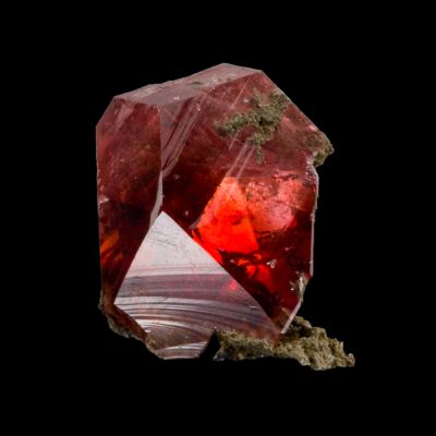 Rhodochrosite gem crystal
