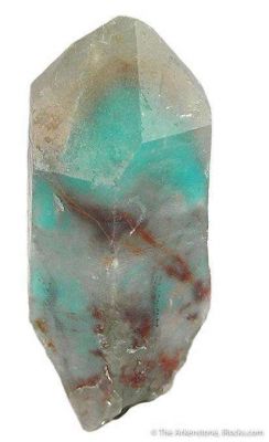 Quartz Included With Ajoite and Copper