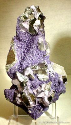 Arsenopyrite With Purple Fluorite