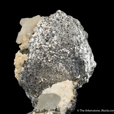 Lollingite with Calcite and Fluorite