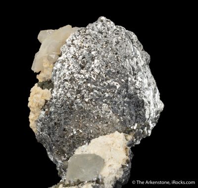Lollingite with Calcite and Fluorite
