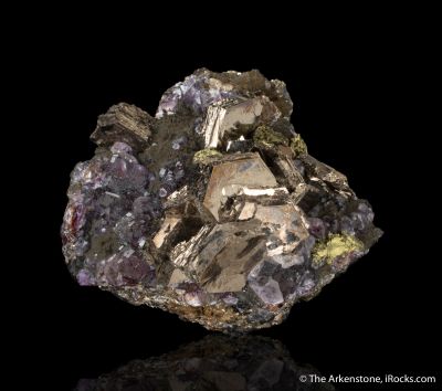 Pyrrhotite with Chalcopyrite and Fluorite