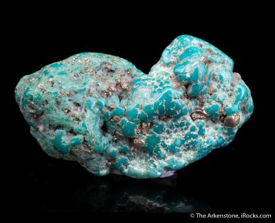 Turquoise nodule with Pyrite