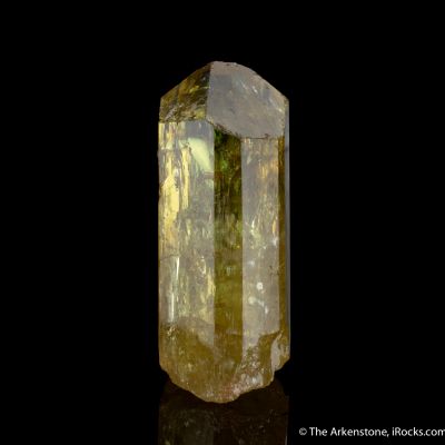 Fluorapatite gem crystal