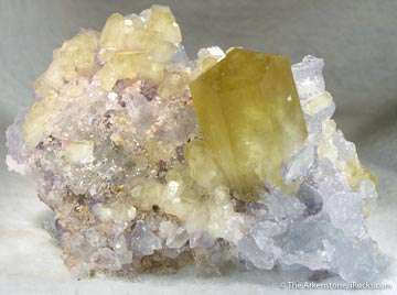 Calcite on Fluorite (New Find!)