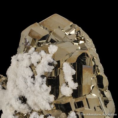 Pyrite with Calcite