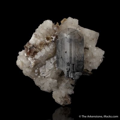 Euclase with Schorl inclusions, Muscovite and Adularia