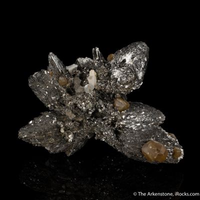 Lollingite on Arsenopyrite with Sphalerite and Quartz