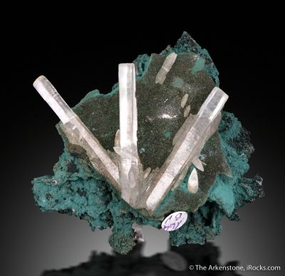 Calcite (fluorescent) on basalt