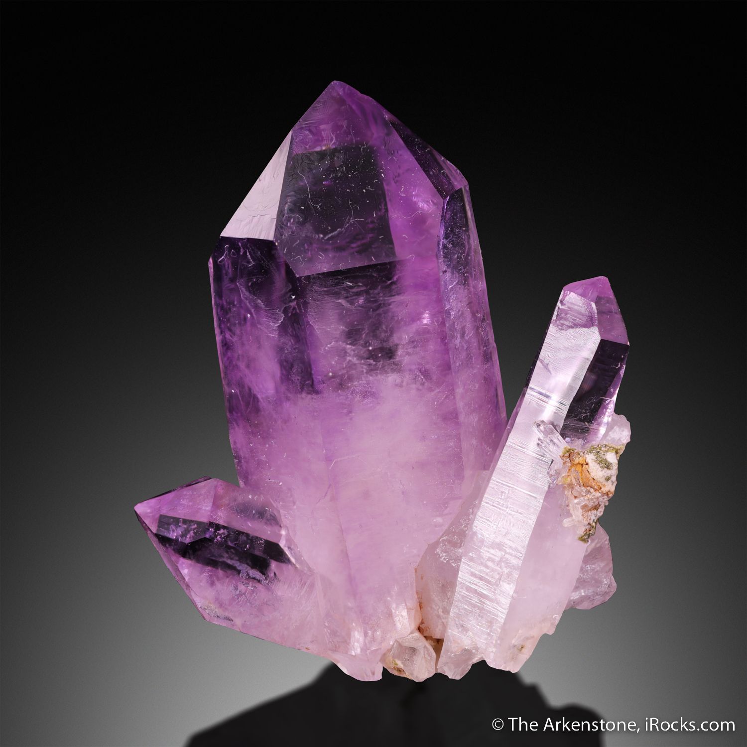 Amethyst Cluster with Iron Inclusions– Elysian Crystal Co